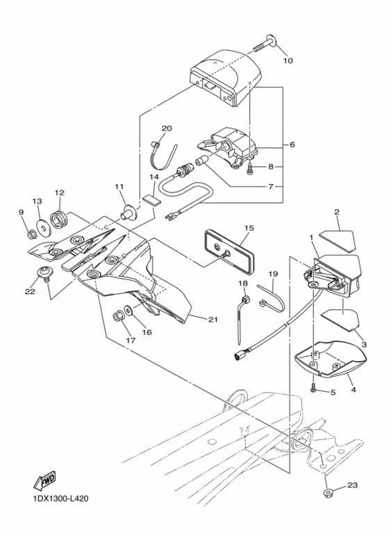 Taillight unit ass`y