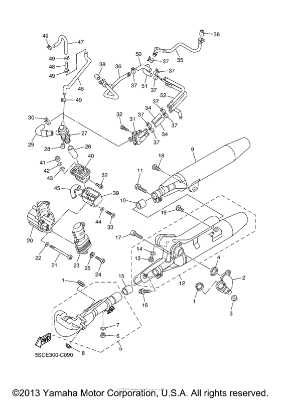 XVS650 Выхлопная система