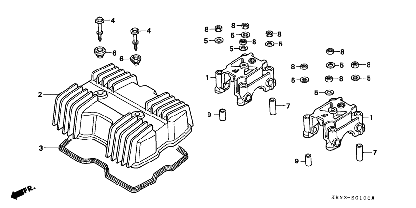 CMX250C Крышка головки цилиндров