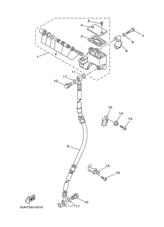 DT50LC Главный тормозной цилиндр