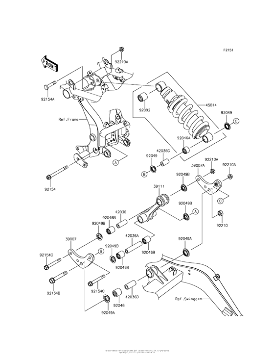 ER650 Подвеска  /  амортизатор