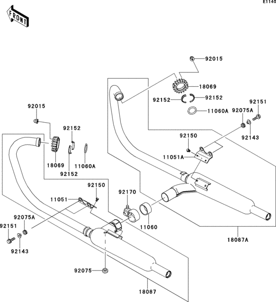 EJ650 Глушитель