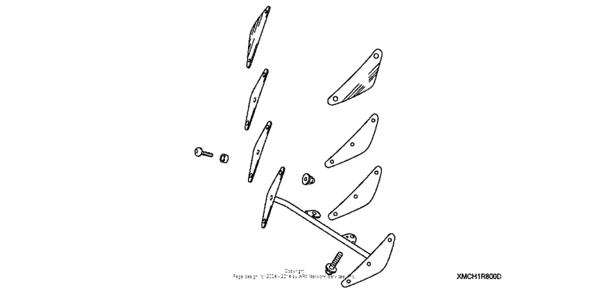 VTX1800S1 Boulevard screen mount kit (smooth)
