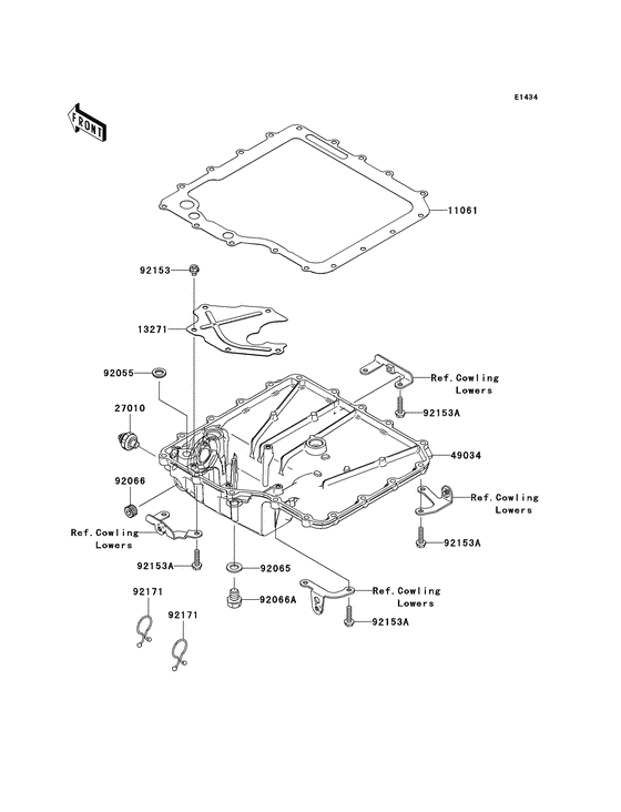ZX1400 Маслосборник