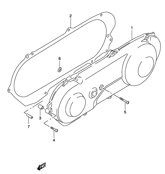 Crankcase lh cover