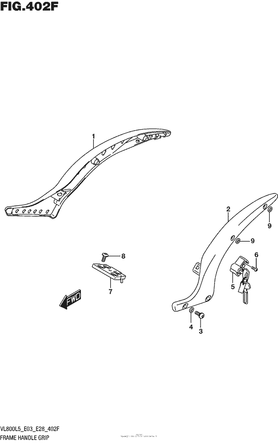 Frame Handle Grip (Vl800Bl5 E28)