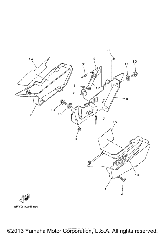 TW200 Боковые обтекатели