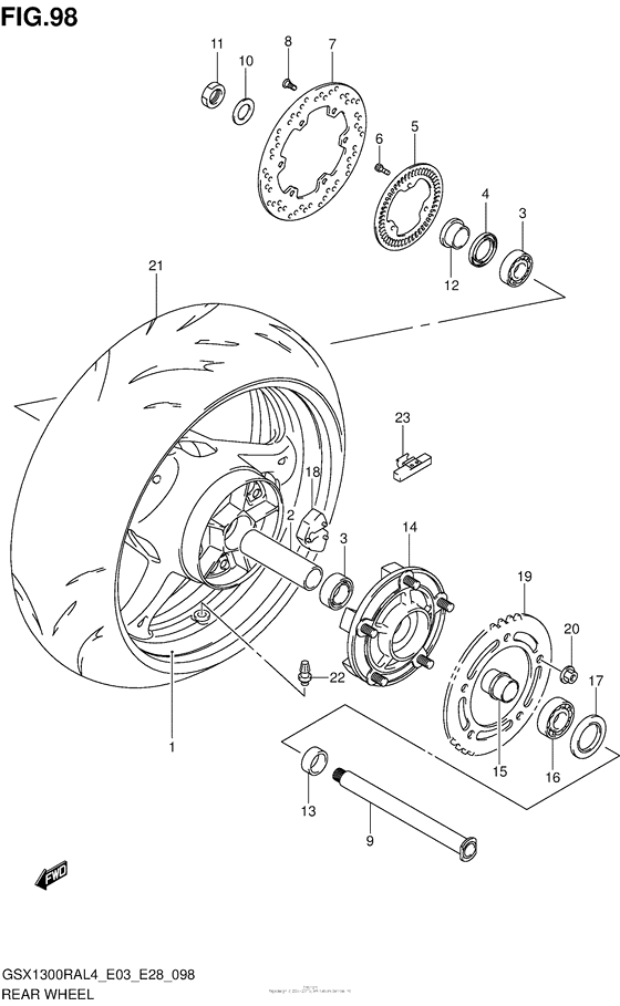 Rear Wheel (Gsx1300Ral4 E33)