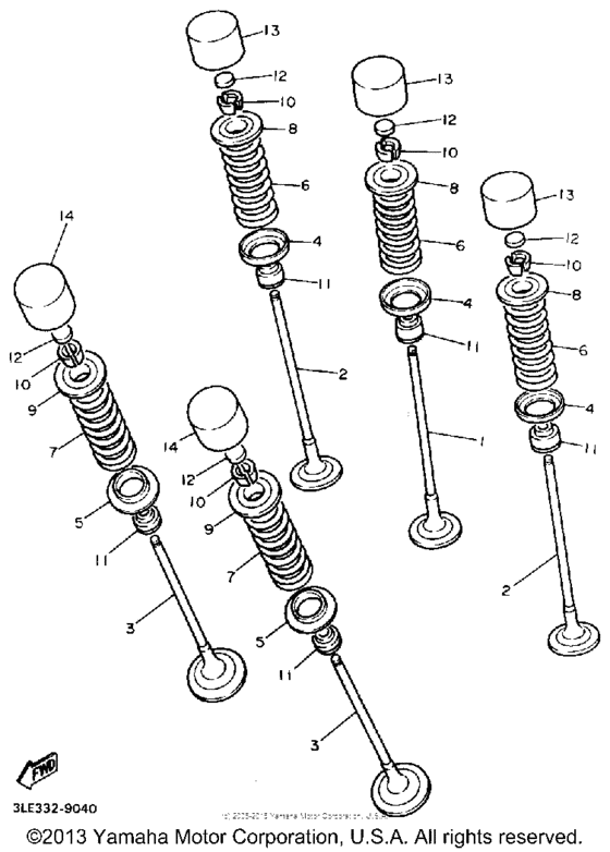 FZR1000AC Клапана