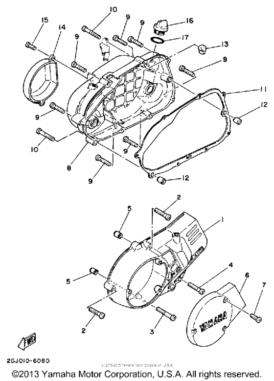 YSR50B Боковые крышки