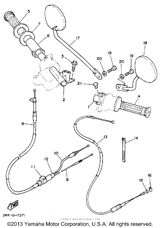 Handlebar-cable