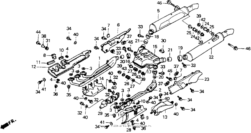 Exhaust muffler (a/i)