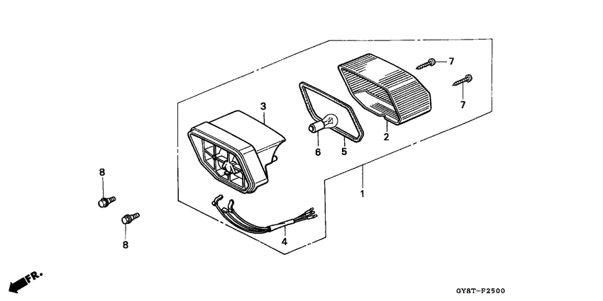 Taillight unit ass`y