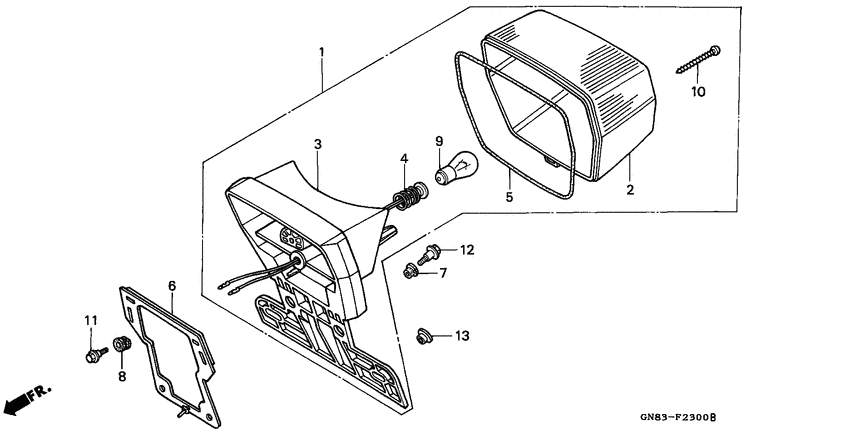 Taillight unit ass`y