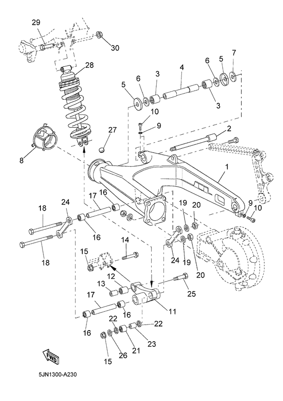 Rear arm & suspension