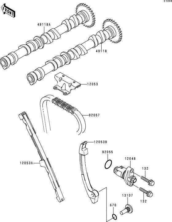 ZX600 Распред вал