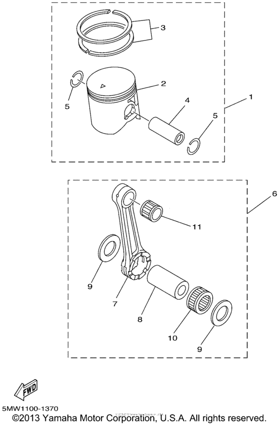 YZ250P Optional parts