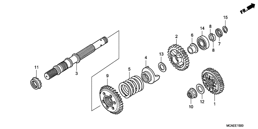GL1800 (ABS) Shaft set final
