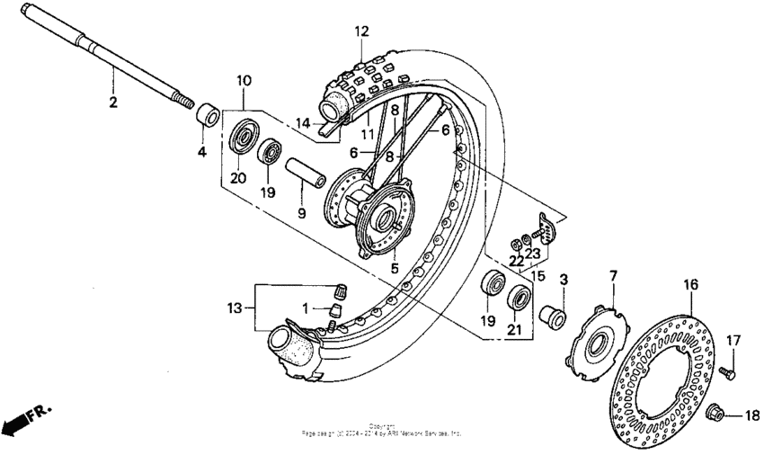 Front wheel 92-94