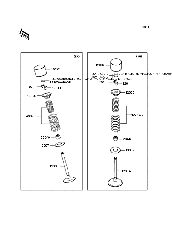 Rocker arms/valves