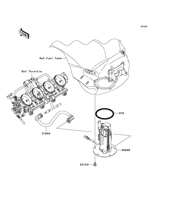 ZX600 Топливный насос