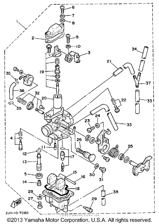 TW200D Карбюратор