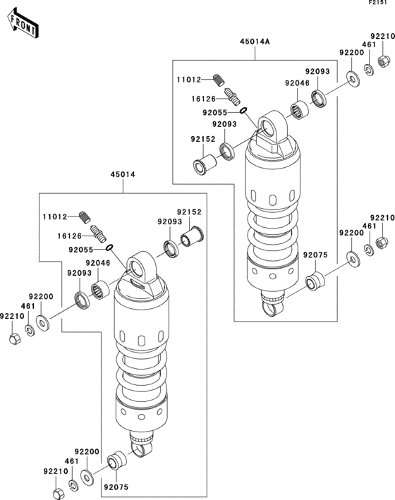 VN1500 Подвеска  /  амортизатор