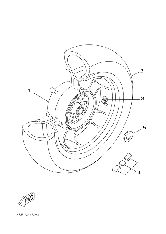 VP300 Переднее колесо
