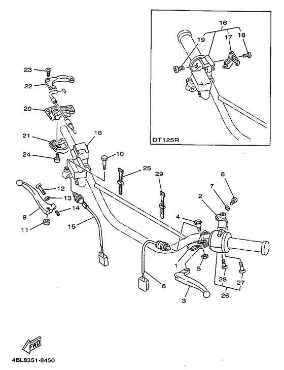 Handle switch. lever