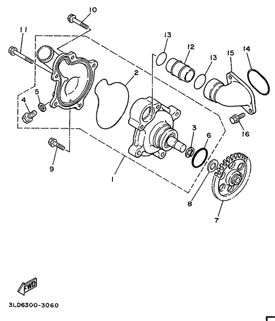 XTZ750 Водяной насос
