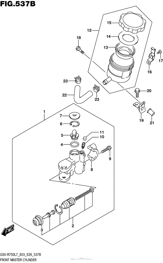 Front Master Cylinder (Gsx-R750L7 E28)