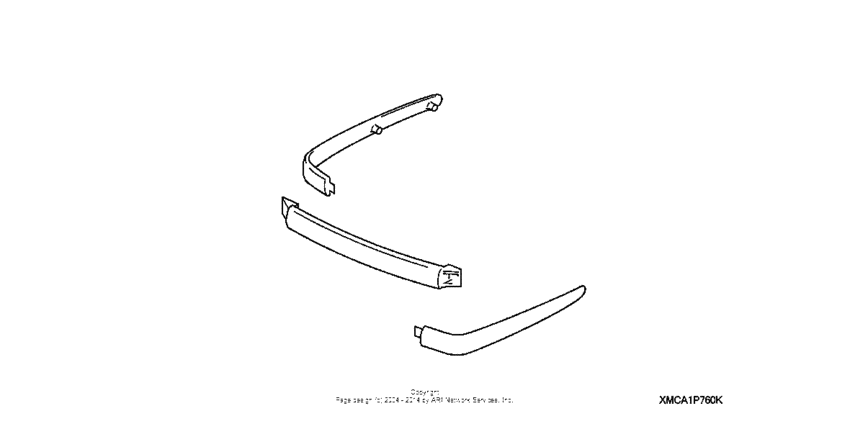 GL1800 (ABS) Trunk molding kit (carbon type)