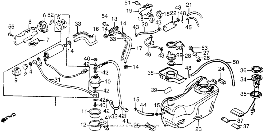 Gl1200l fuel tank 85