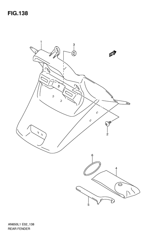 AN650 Заднее крыло