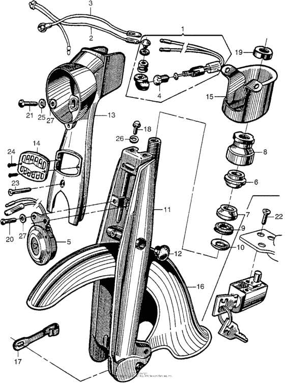 Front fork + front fender