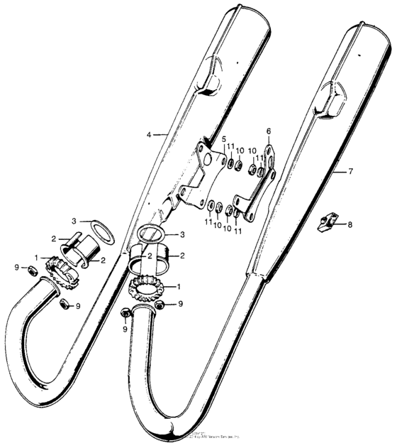 Cb175 muffler