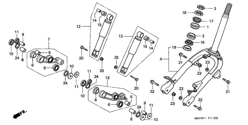 Front fork/front cushion