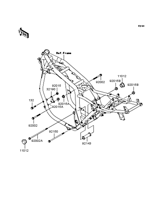 ZR1100 Рама ,крепежные детали