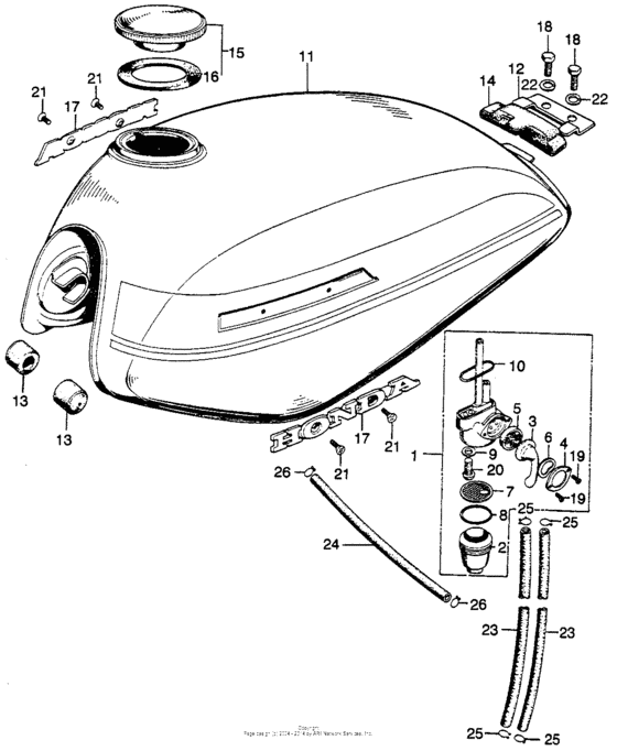 Fuel tank + fuel valve