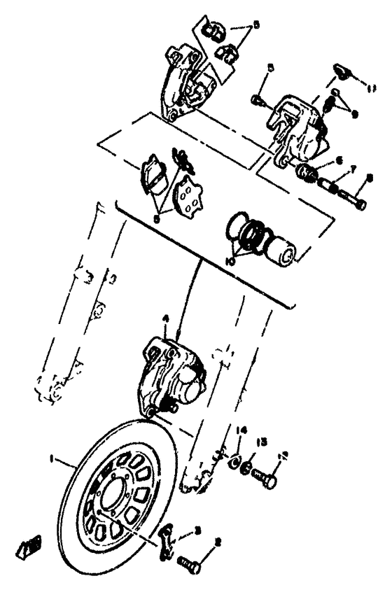 Front brake . caliper