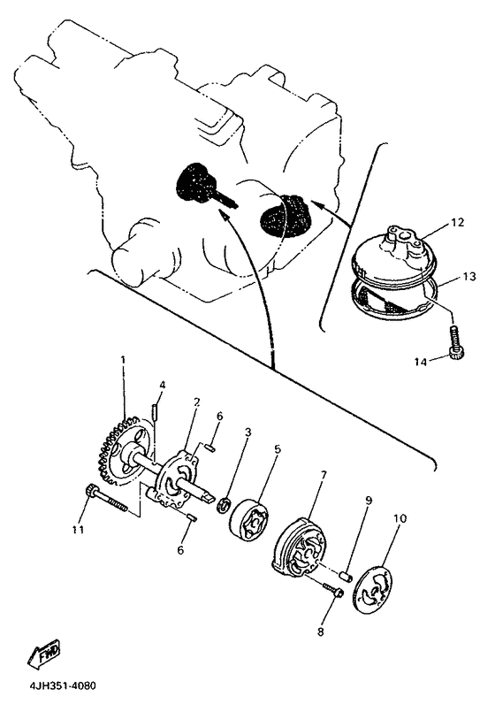 FZS600 Масляный насос