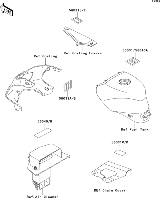 ZX400 Лейбл предостережения
