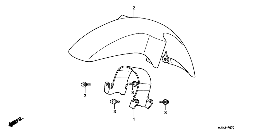 FX650 Переднее крыло