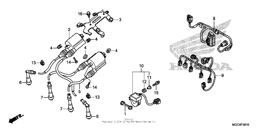 Sub harness + ignition coil