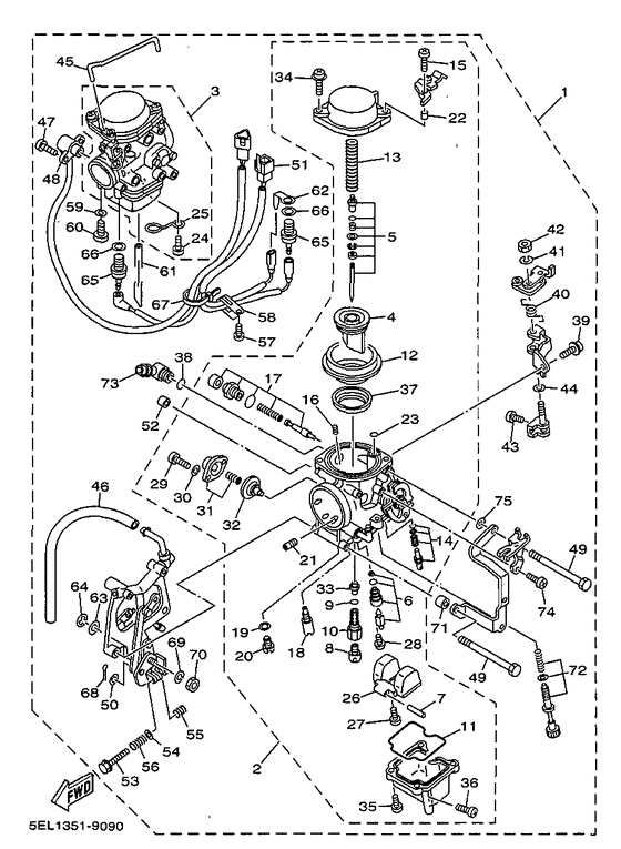 XVS1100 Карбюратор