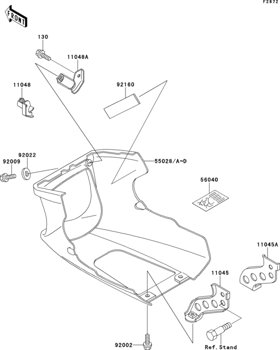 Cowling lowers(1/2)(ex500-d1-d3)