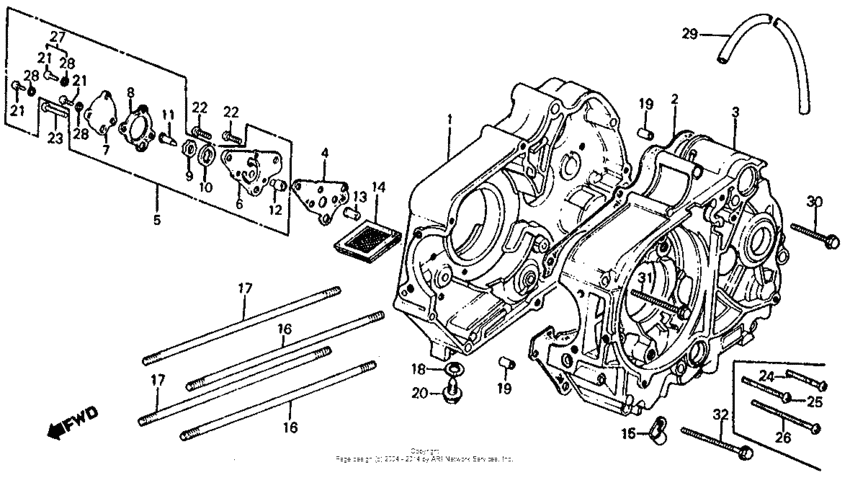 Crankcase oil pump