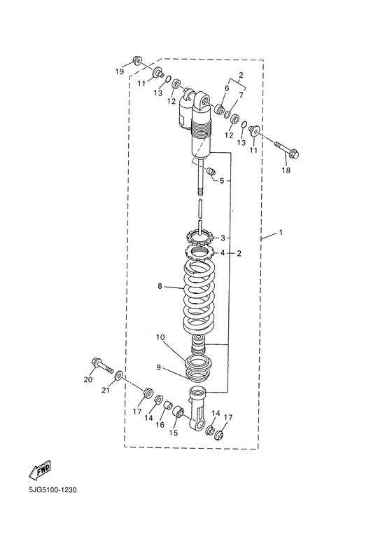 YZ426F Задняя подвеска