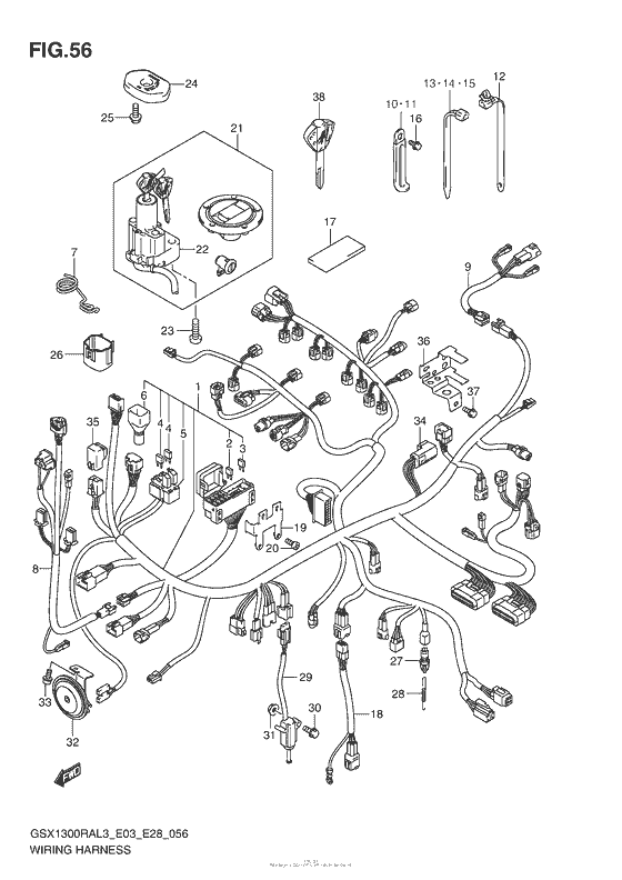 Wiring Harness (Gsx1300Ral3 E33)