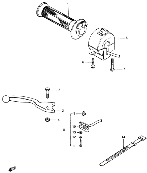 Right handle switch